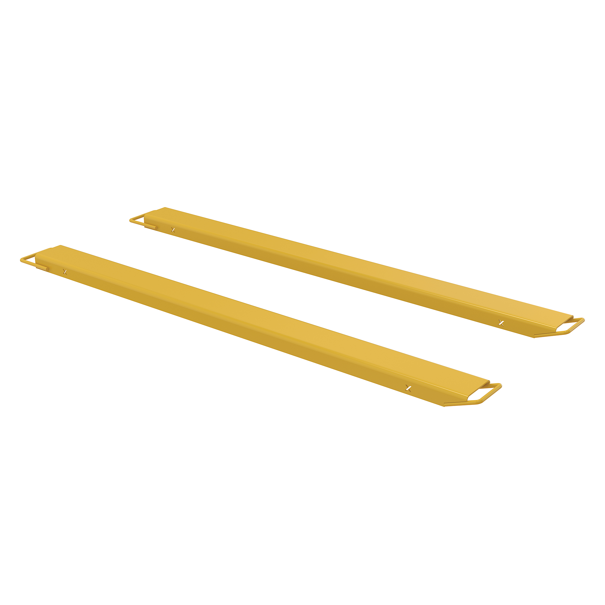 Vestil High Strength Fork Extensions - 5in. x 96in., 4000 lb. Capacity, Powder-Coated, Model# FE-HS-5-96